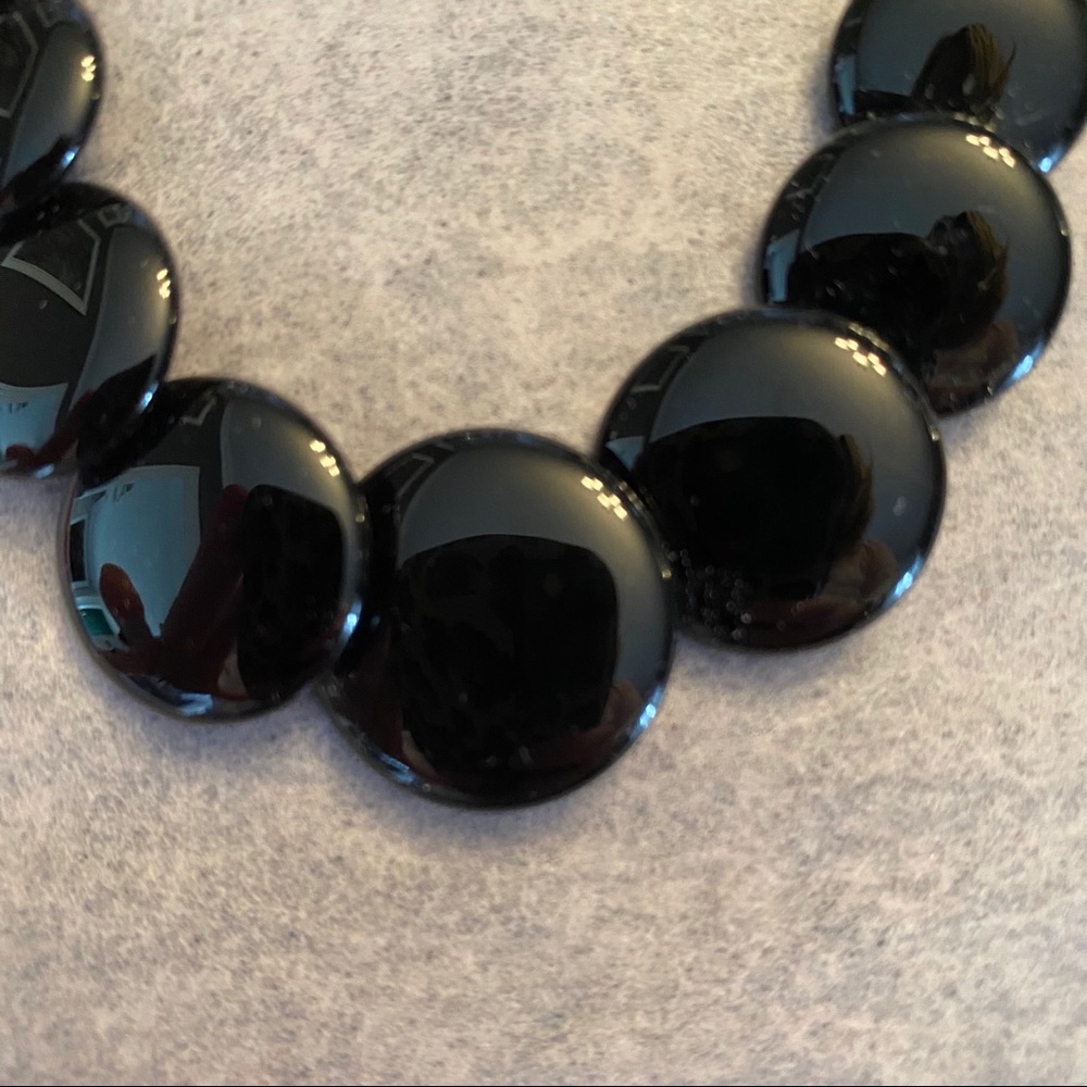 Black stone necklace